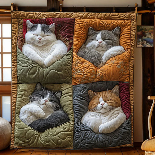Cat Haven Quilt Blanket