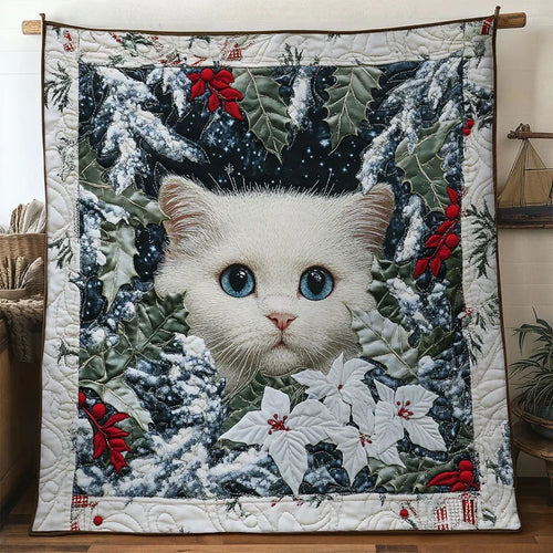 Cat Joyful Moments Quilt Blanket