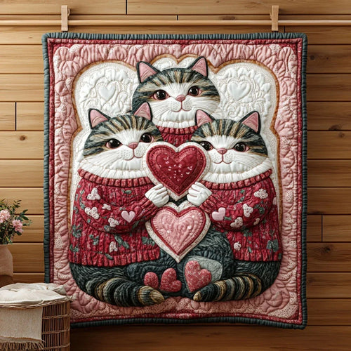 Cat Love Quilt Blanket
