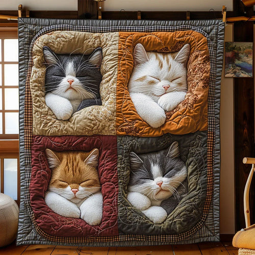 Cat Nappers Quilt Blanket