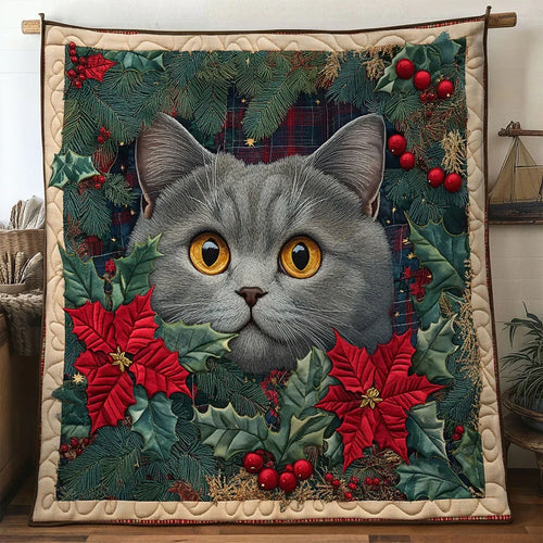 Cat Noel Charm Quilt Blanket