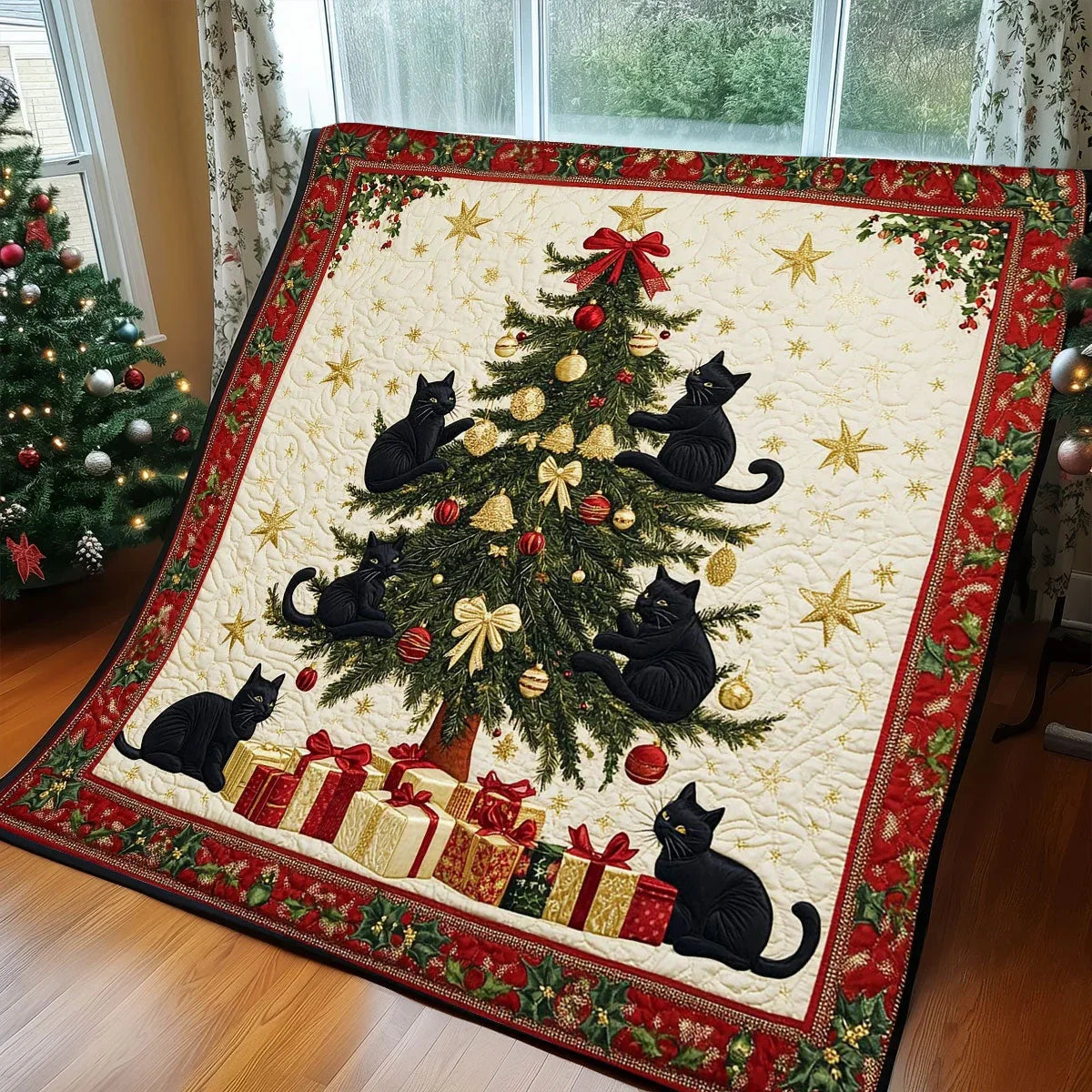 Cat Wonderland Quilt Blanket
