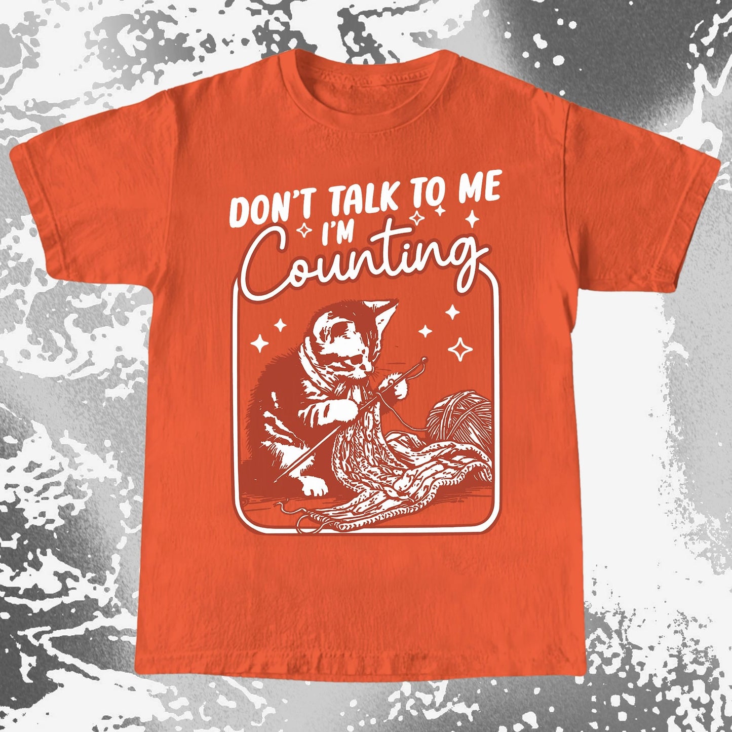 Don't Talk To Me I'm Counting Cat Knitting Shirt (view 7)