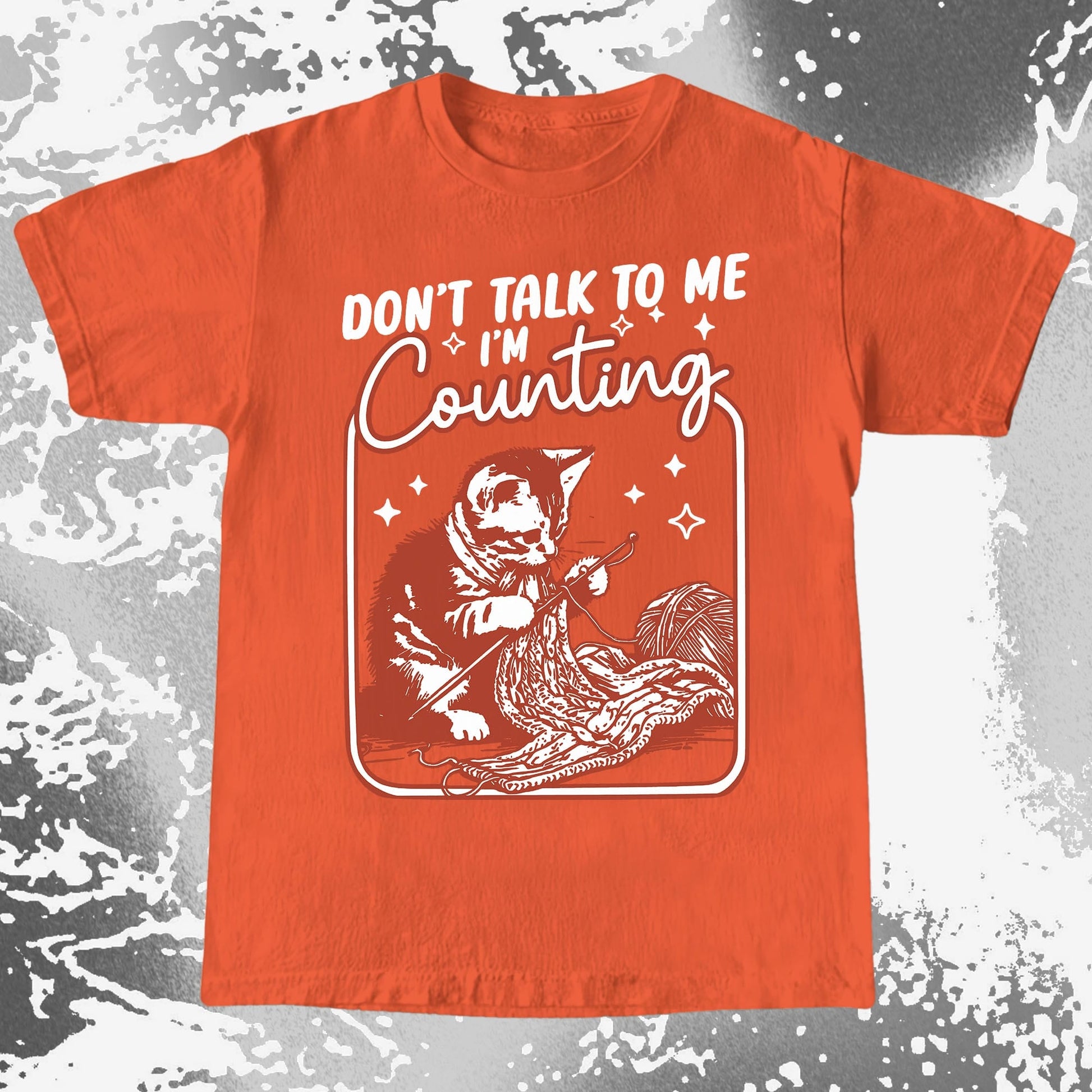 Don't Talk To Me I'm Counting Cat Knitting Shirt (view 7)