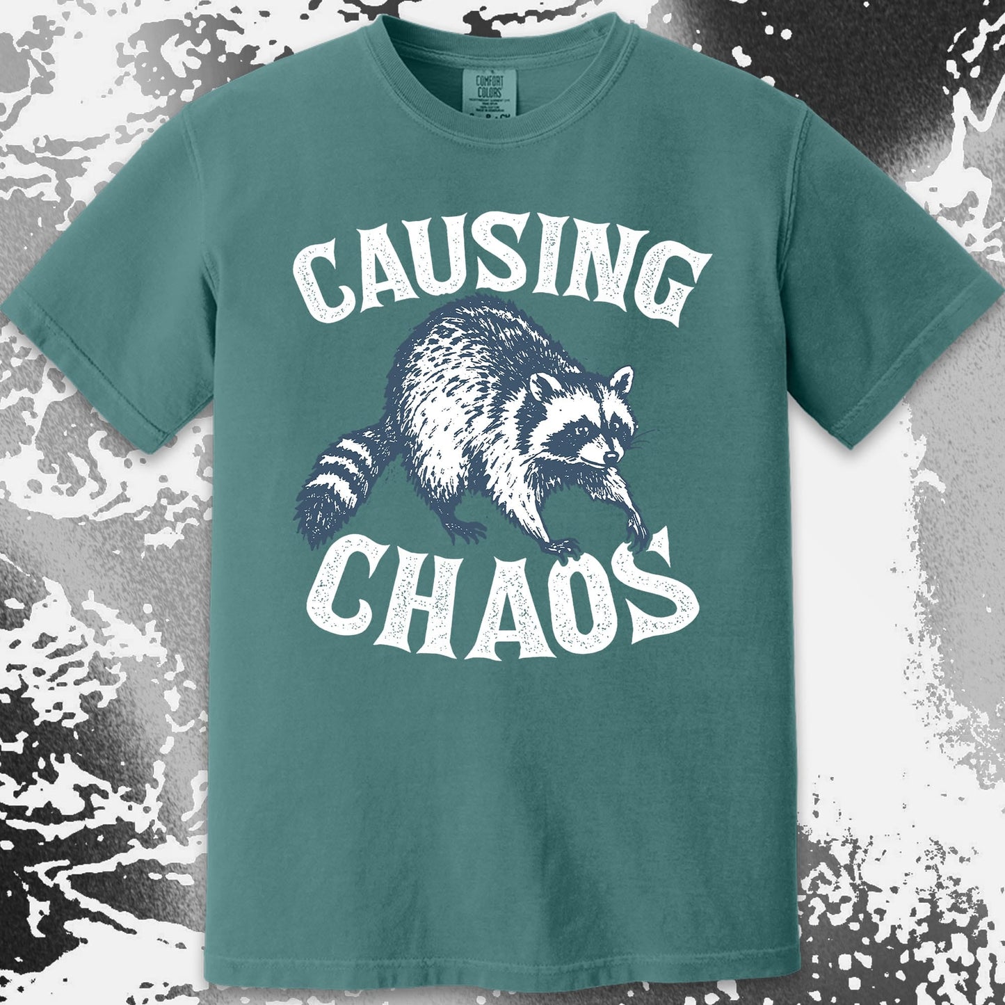 Causing Chaos Raccoon Shirt, funny meme tee gift (view 16)