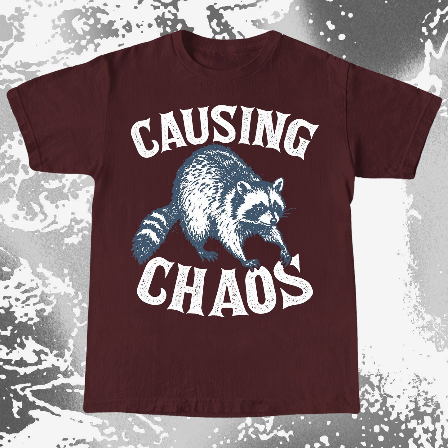 Causing Chaos Raccoon Shirt, funny meme tee gift (view 5)