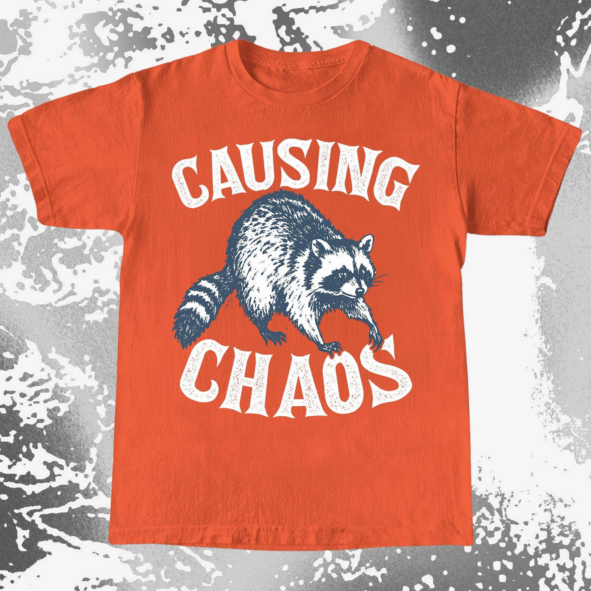Causing Chaos Raccoon Shirt, funny meme tee gift (view 7)