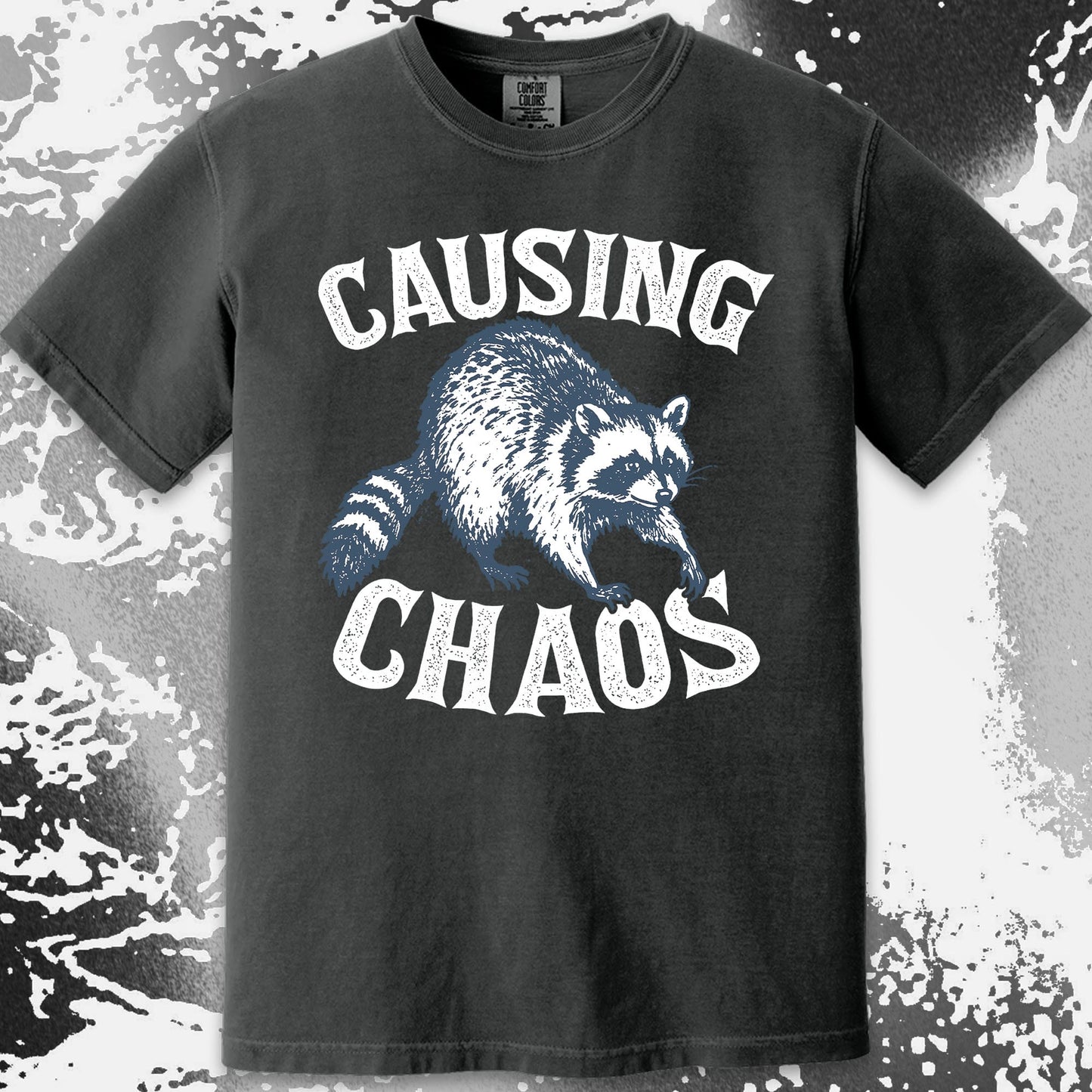 Causing Chaos Raccoon Shirt, funny meme tee gift (view 18)