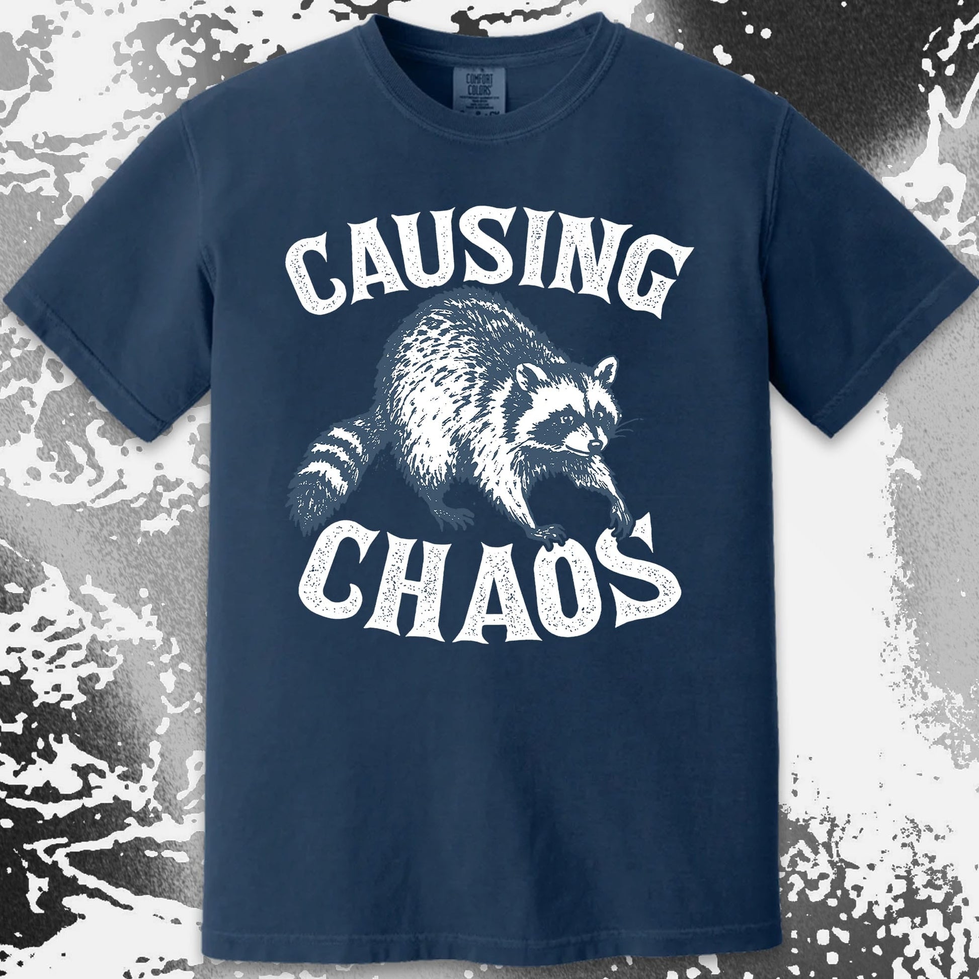 Causing Chaos Raccoon Shirt, funny meme tee gift (view 15)