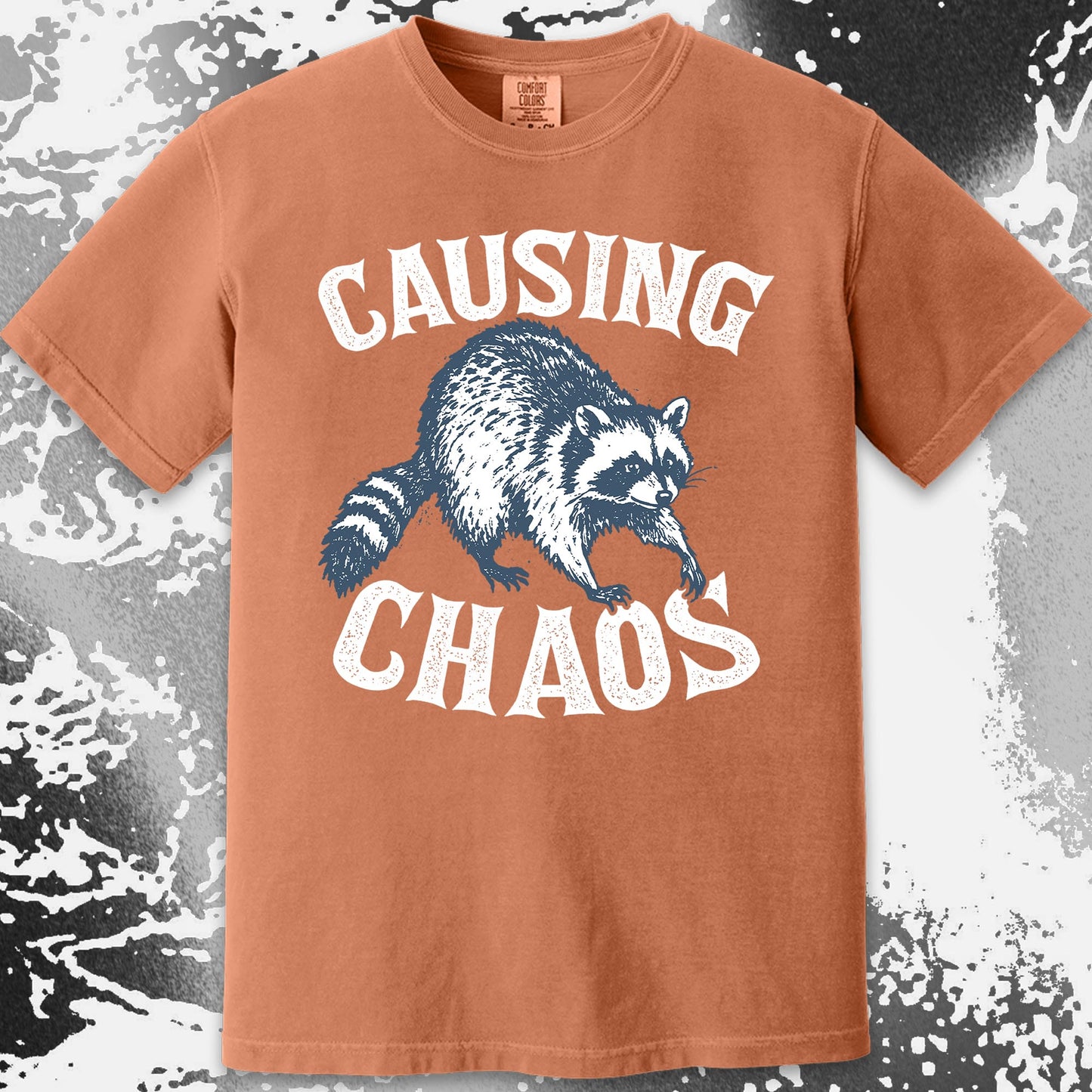Causing Chaos Raccoon Shirt, funny meme tee gift (view 11)