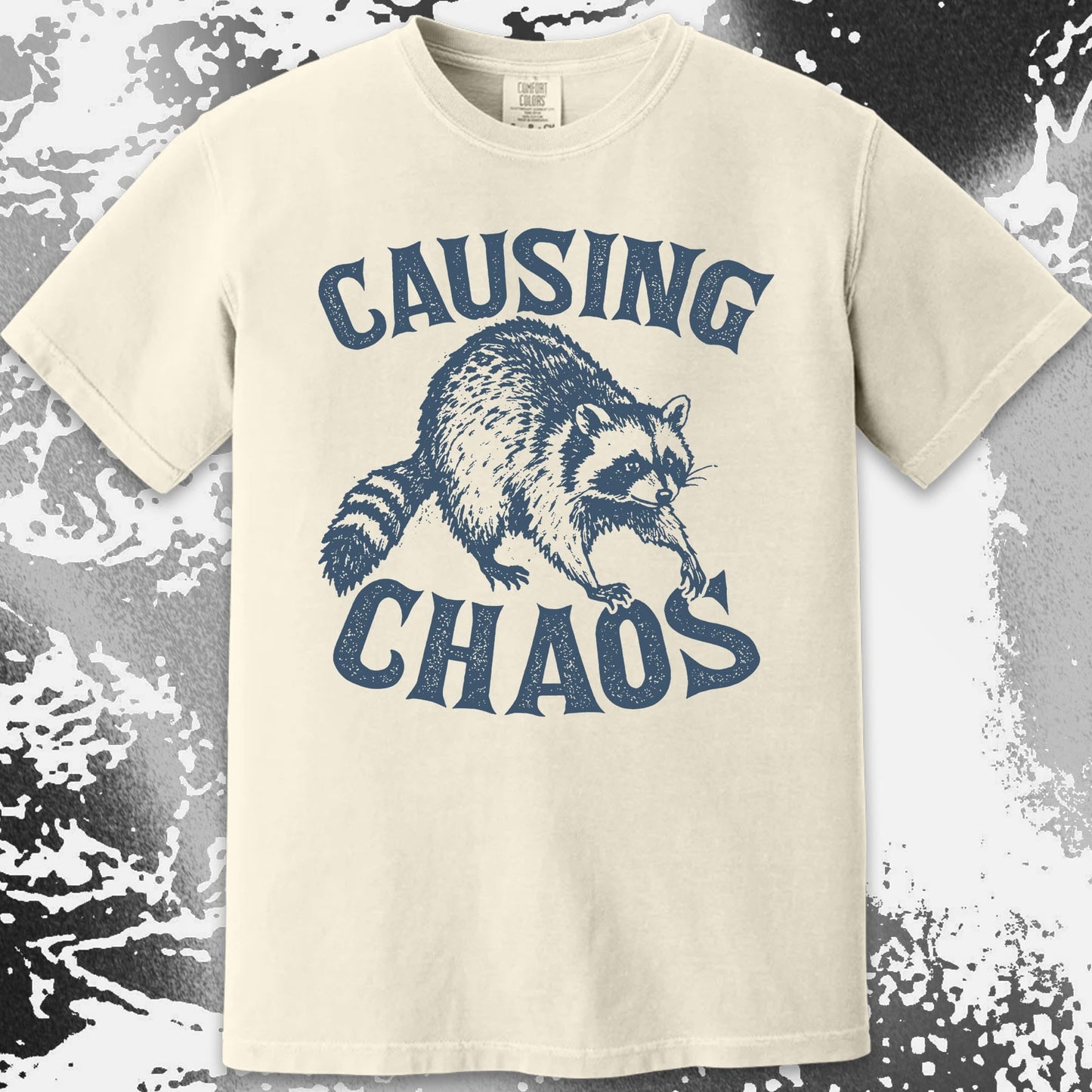 Causing Chaos Raccoon Shirt, funny meme tee gift (view 12)