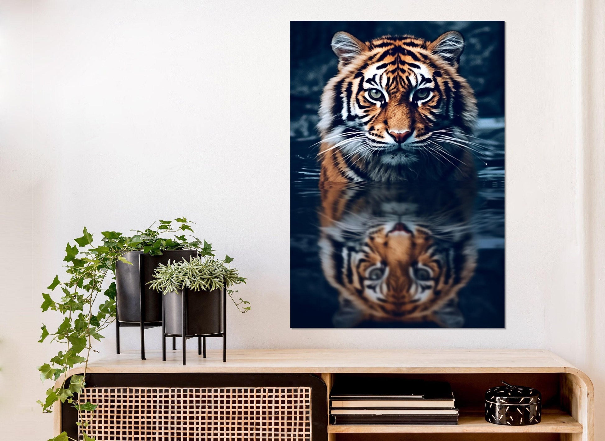 Tiger Canvas Print – Abstract Tiger Wall Art | Gallery Wrapped Cotton Canvas, Ready to Hang