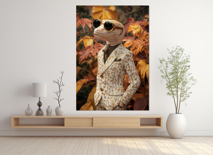 Gecko Canvas Print - Funny Wall Art | Quirky Home Decor, Party Wall Decor, Ready to Hang