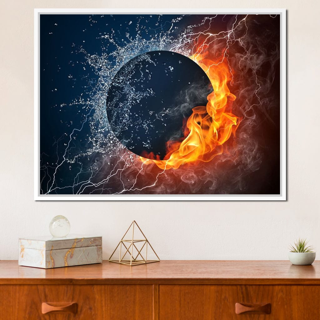 Black Hole Elements Canvas Wall Art