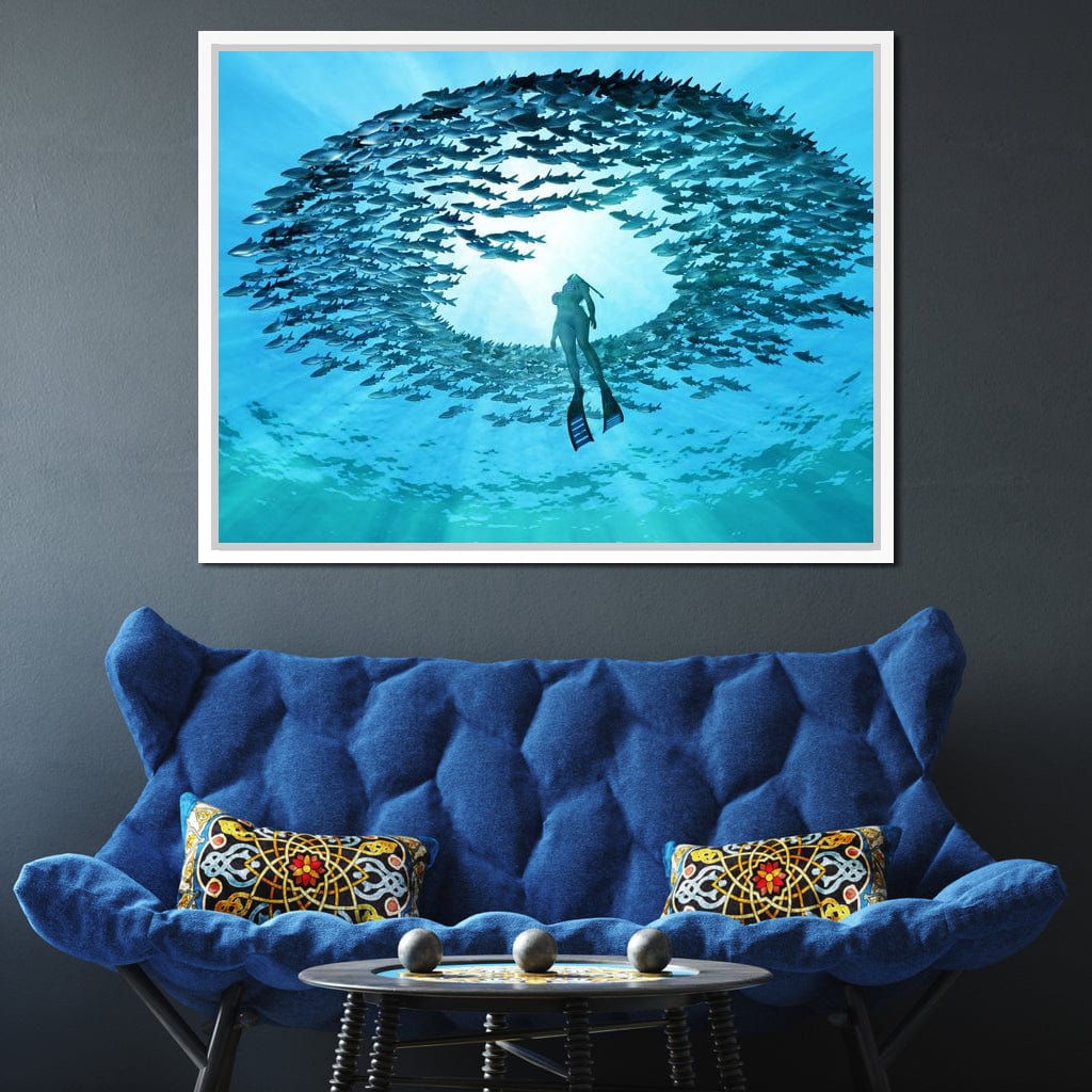 Eye of the Ocean Canvas Wall Art