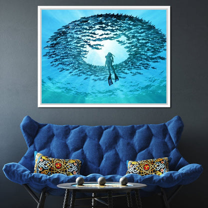 Eye of the Ocean Canvas Wall Art