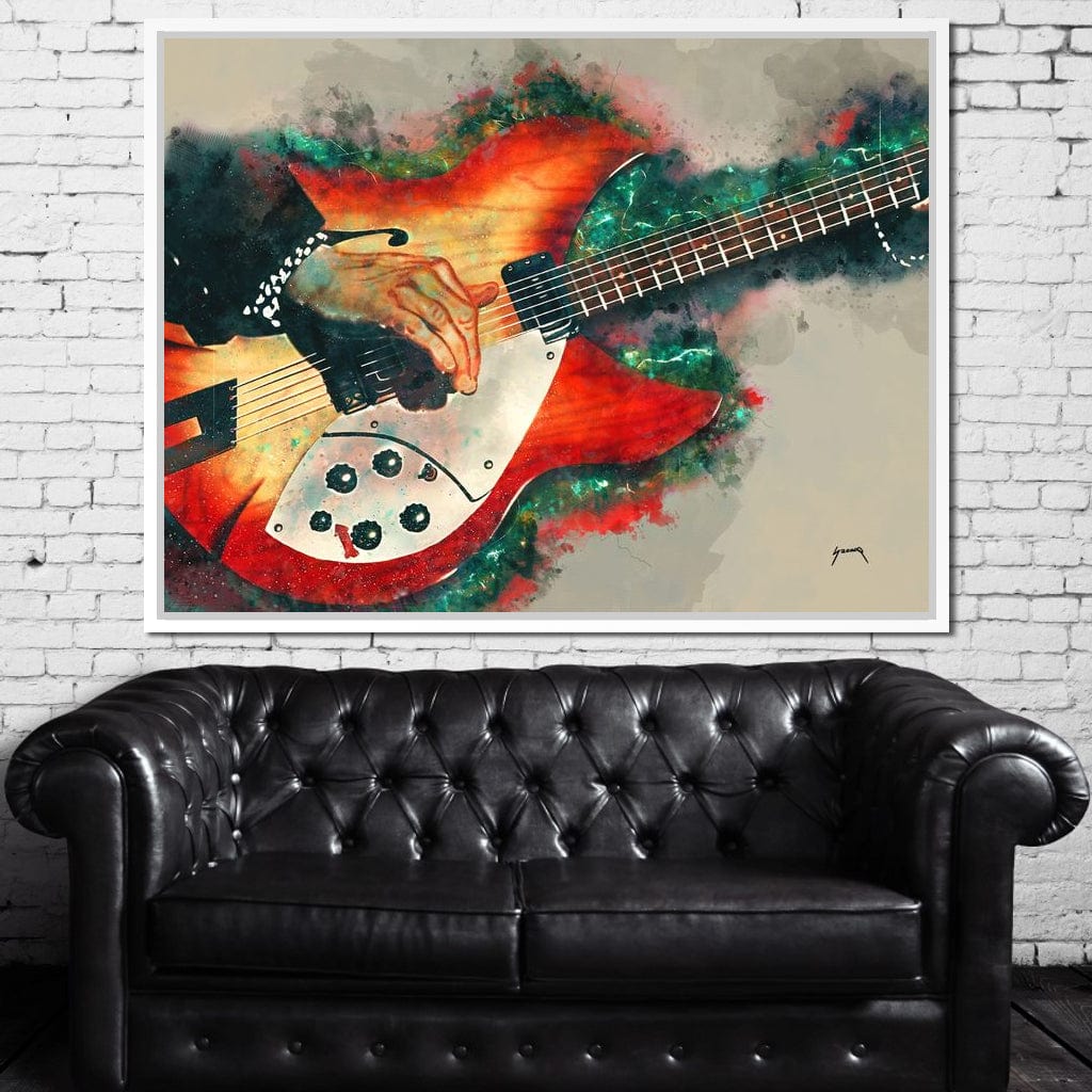 Tom Petty's Electric Guitar Canvas Wall Art