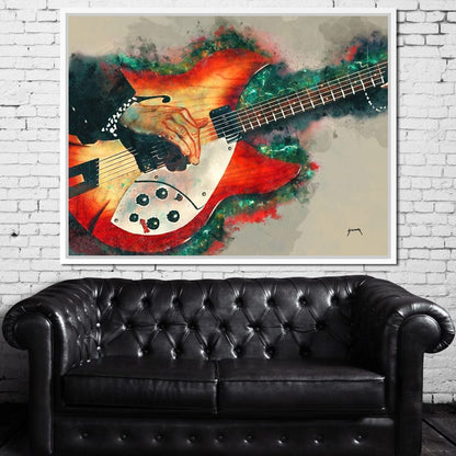 Tom Petty's Electric Guitar Canvas Wall Art