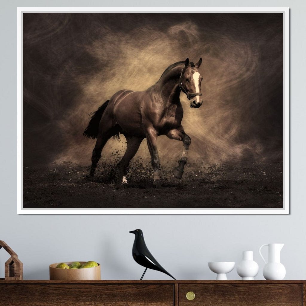 Brown Horse Canvas Wall Art
