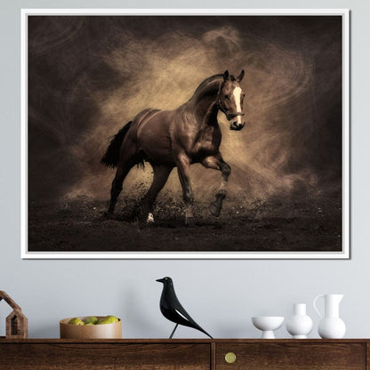 Brown Horse Canvas Wall Art