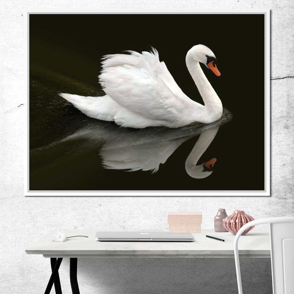 Swan Canvas Wall Art