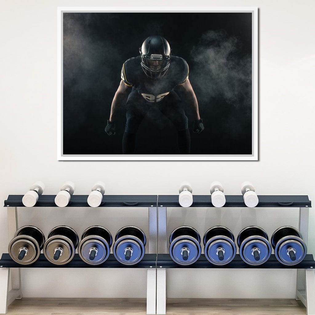 Football Athlete Canvas Wall Art