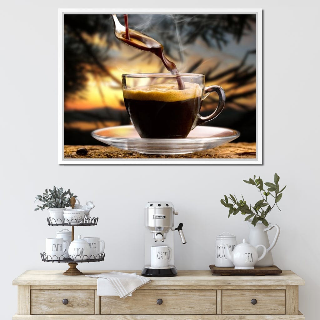 Hot Coffee Canvas Wall Art