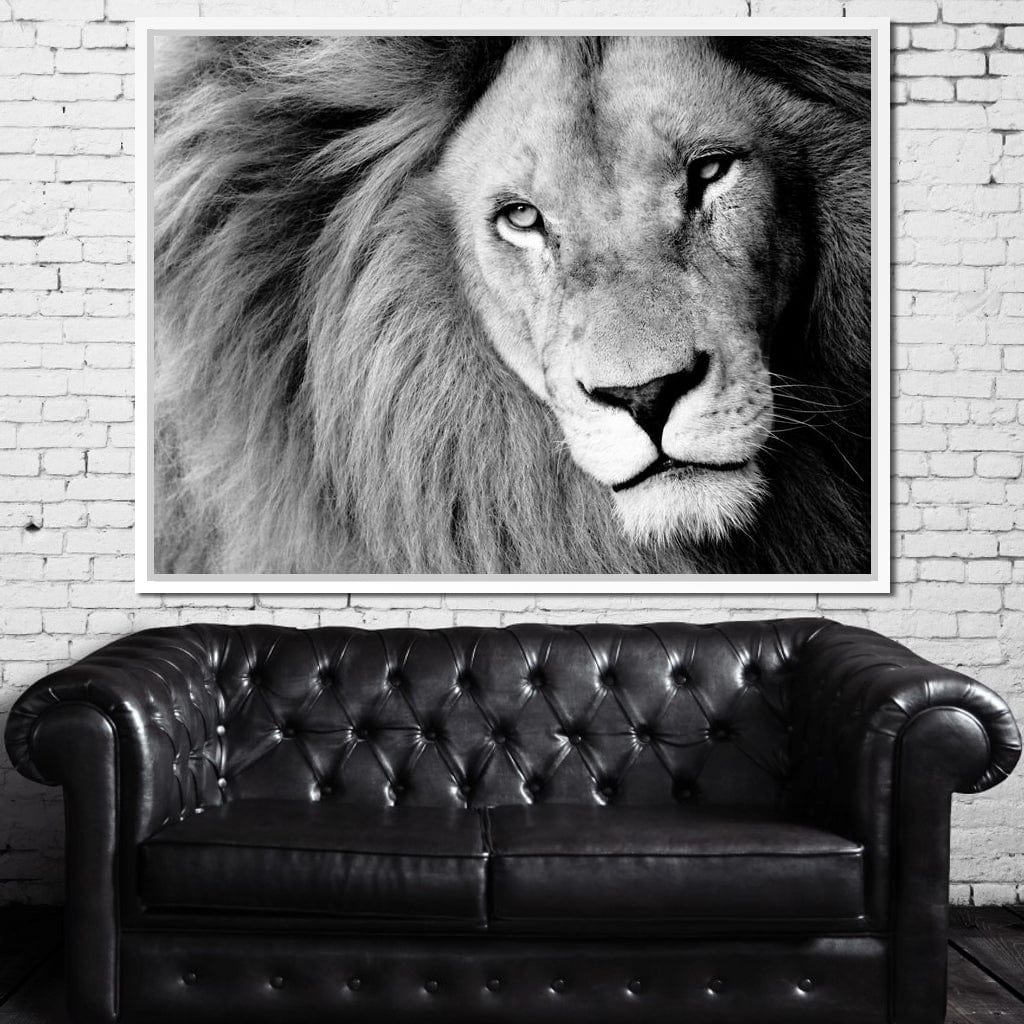 Lion Portrait Canvas Wall Art