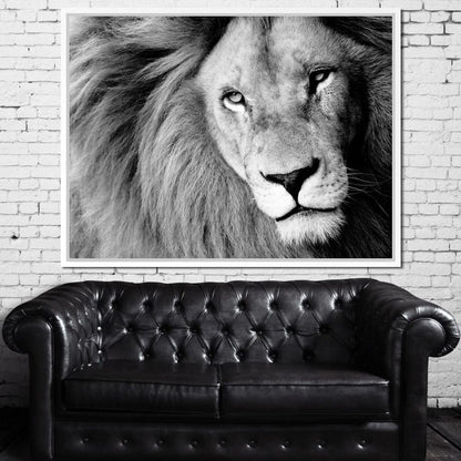 Lion Portrait Canvas Wall Art