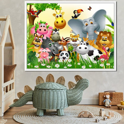 Cute Animals Canvas Wall Art