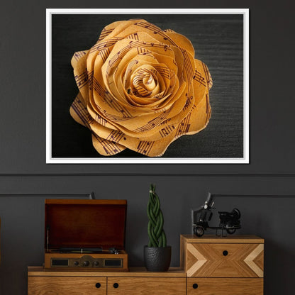 Musical Flower Canvas Wall Art