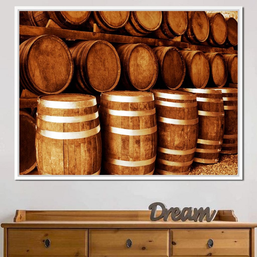 Tequila Barrels Canvas Wall Art
