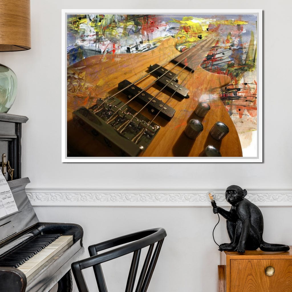 Bass Guitar Canvas Wall Art