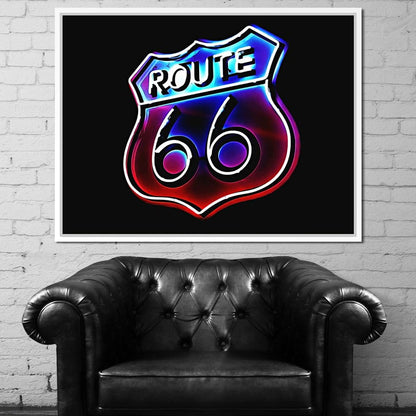 Route 66 Canvas Wall Art