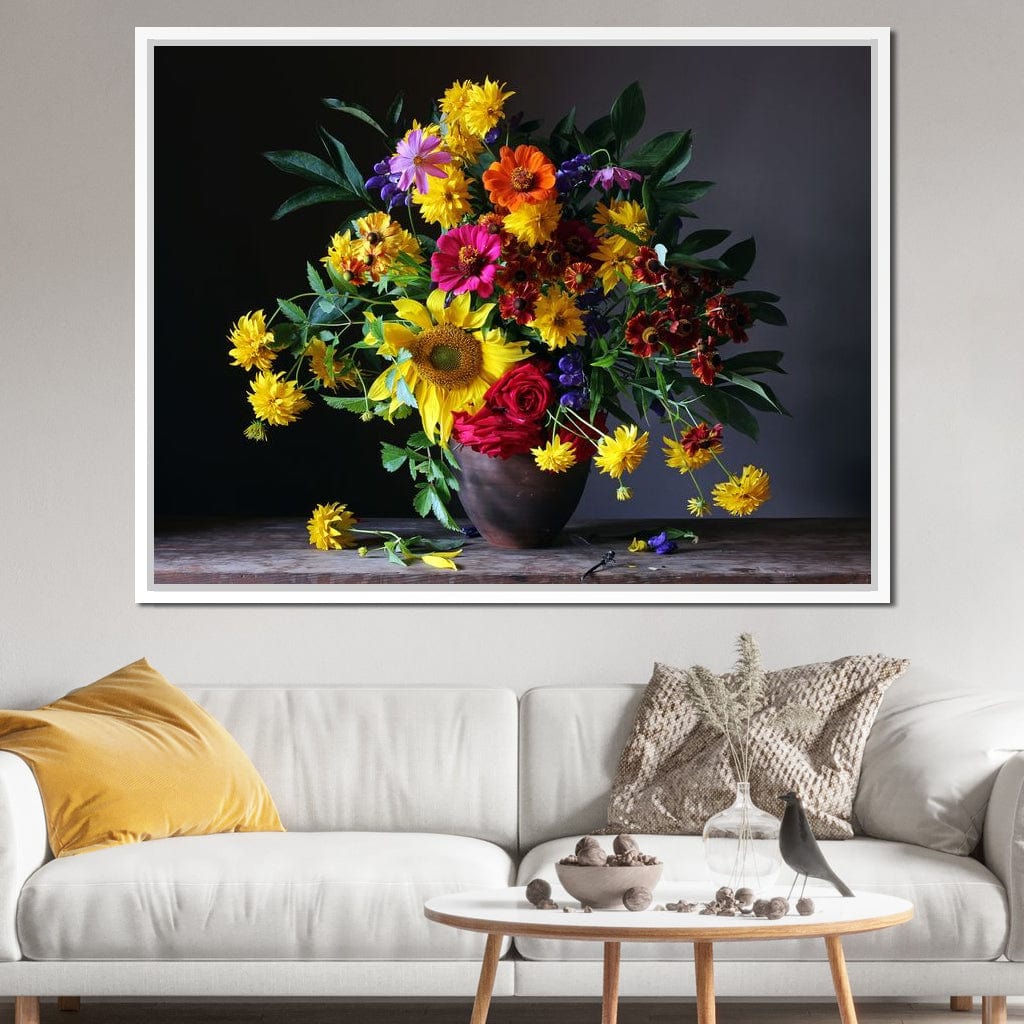 Sunflower Bouquet Canvas Wall Art