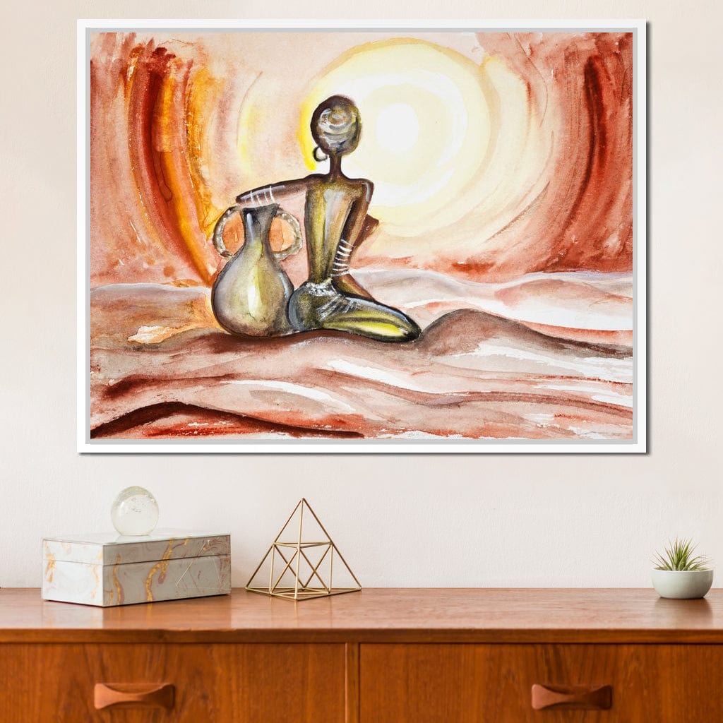 Sunset in Africa Canvas Wall Art