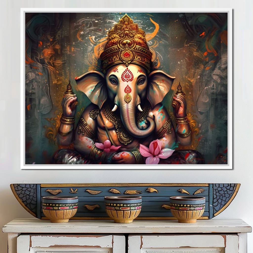 Ganesha's Wealth Canvas Wall Art