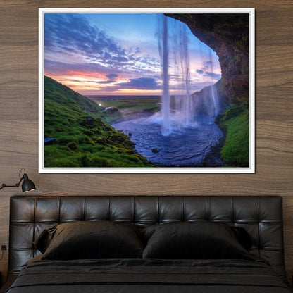 Seljalandsfoss Waterfall Canvas Wall Art