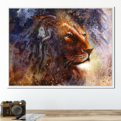 Glory Lion Canvas Wall Art