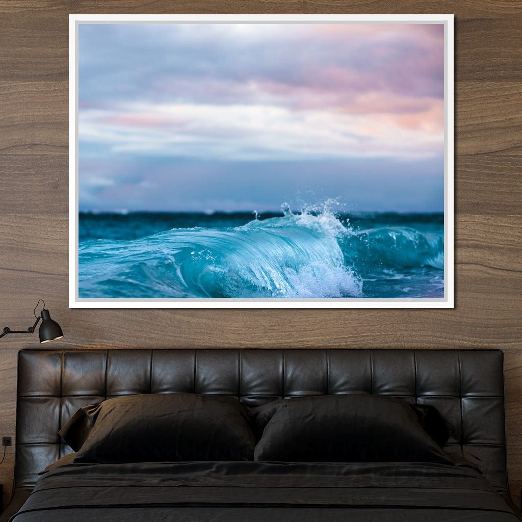 Blue Waves Canvas Wall Art