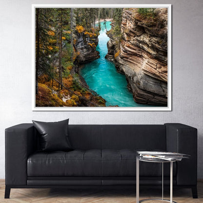 Athabasca Falls Canvas Wall Art