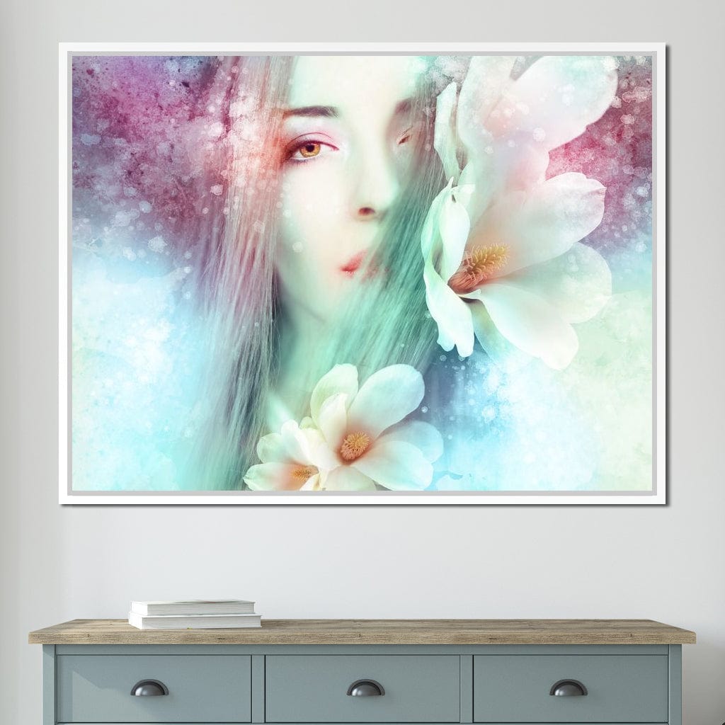 Spring Lady Canvas Wall Art