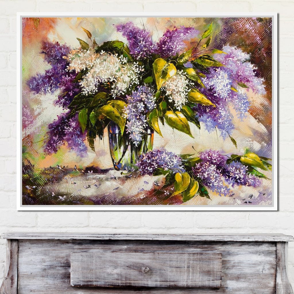 Lilac Bouquet Canvas Wall Art
