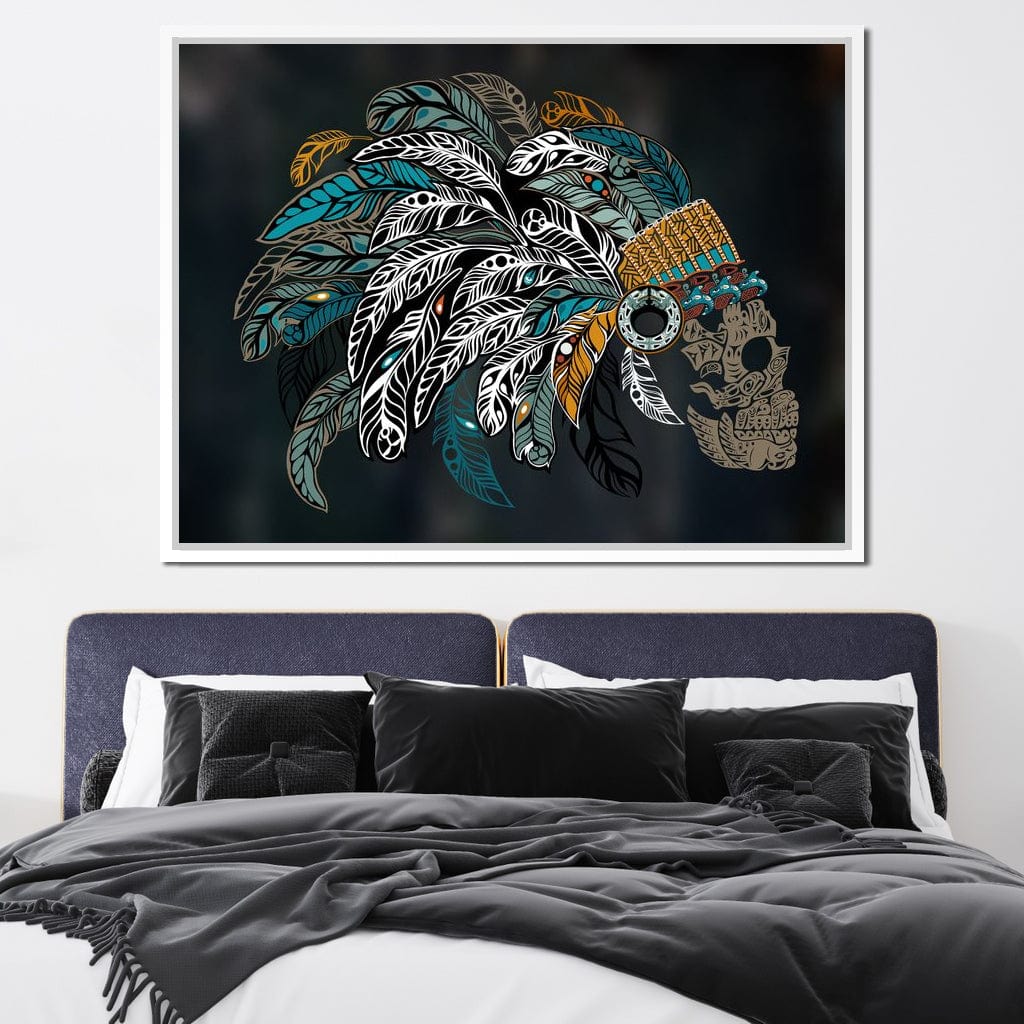 Ornamental Skull Canvas Wall Art