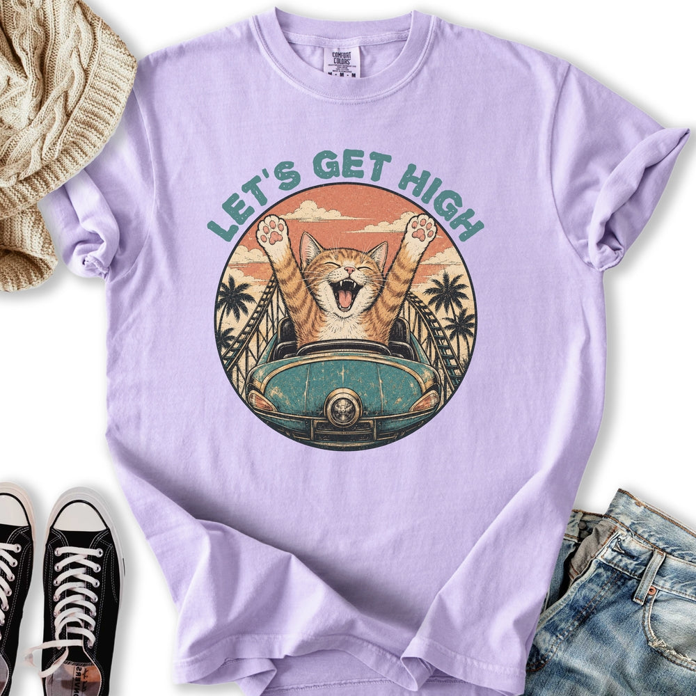 Let's Get High Cat Relaxed Tee