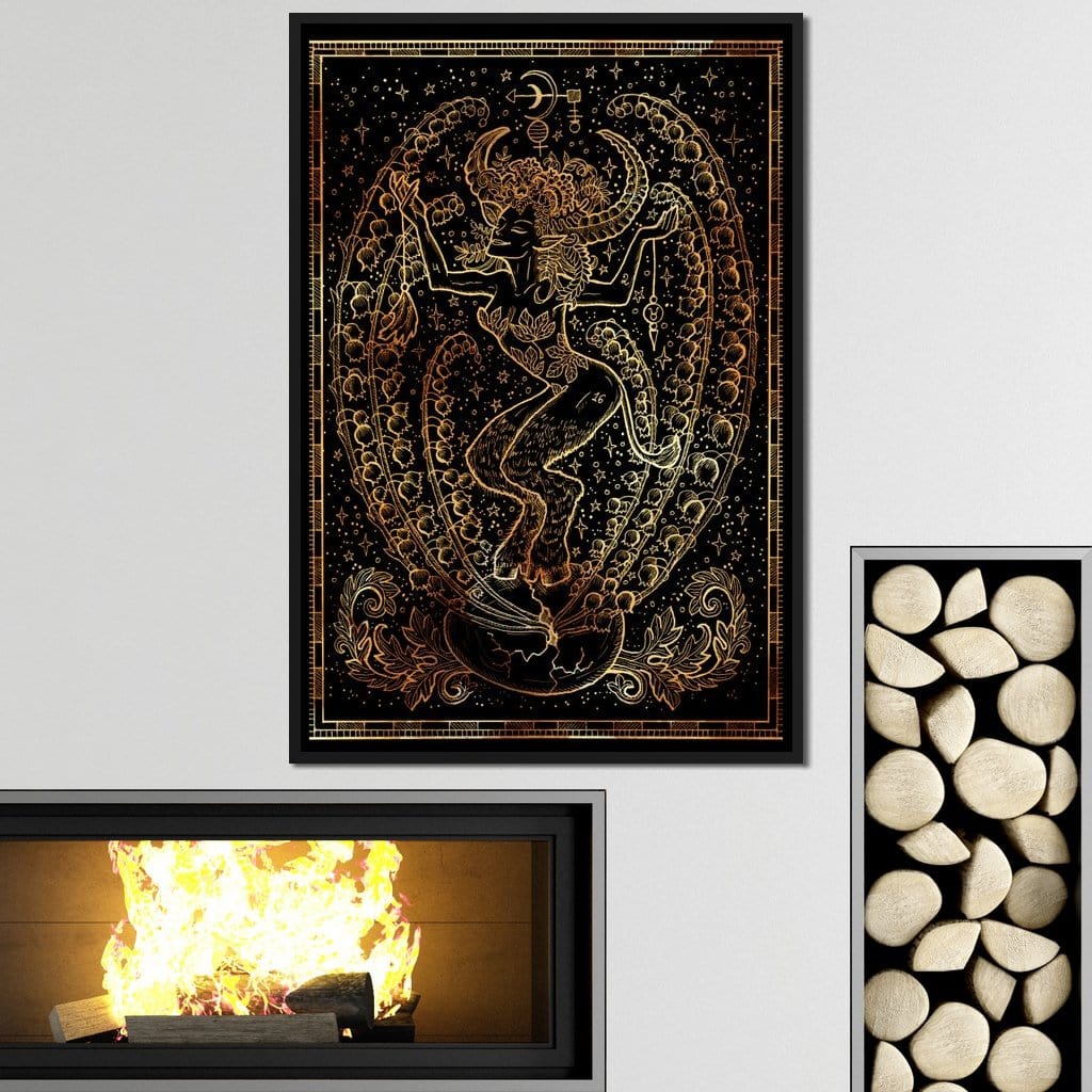 Zodiac sign Taurus Canvas Wall Art