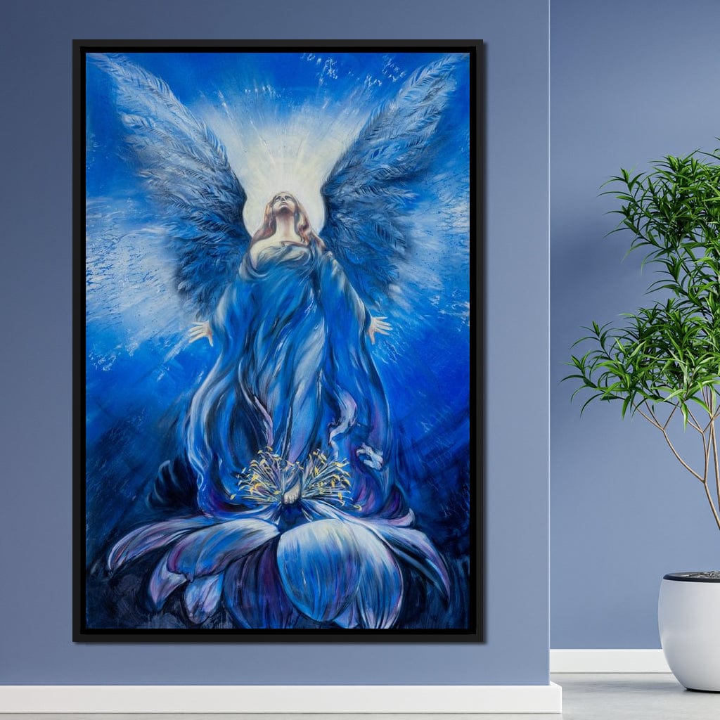 Blue Angel Canvas Wall Art