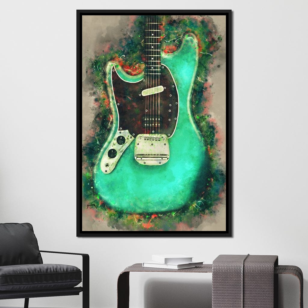 Kurt Cobain's Guitar Canvas Wall Art