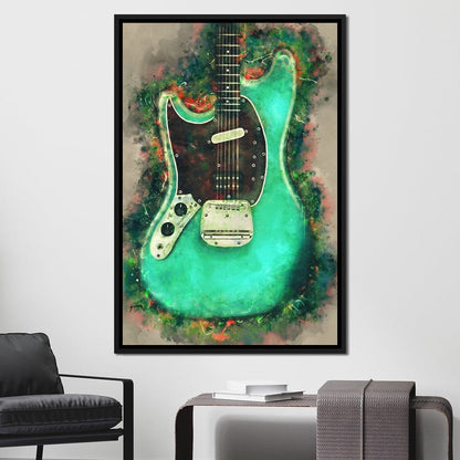 Kurt Cobain's Guitar Canvas Wall Art