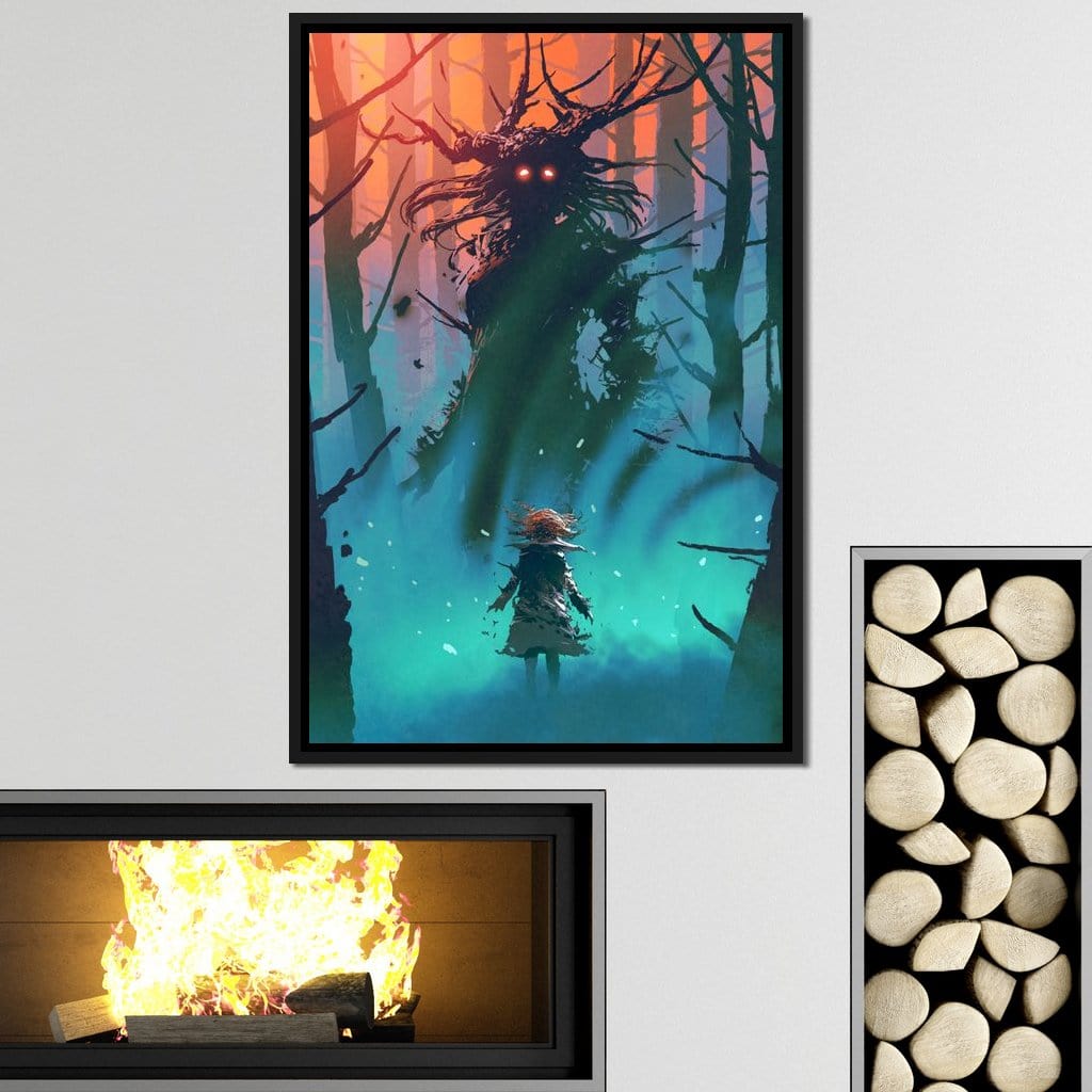 Witch in the Woods Canvas Wall Art